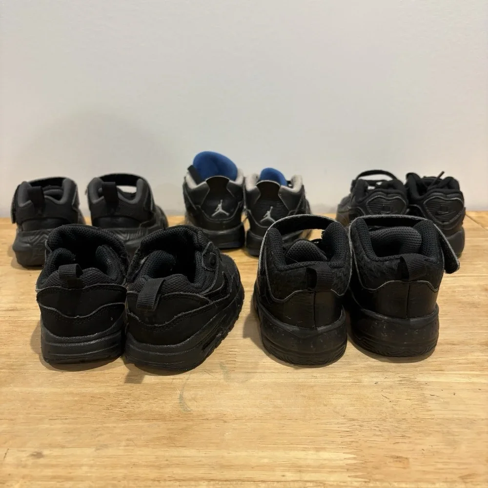Jordan Nike Lot Of 5 Boy Toddler Shoes 5C Black